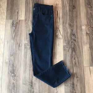 Ann Taylor High Rise Straight Jeans with R…